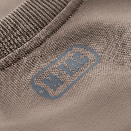 M-Tac Pullover 4 Seasons med logo, rundt hals og elastiske kanter, alsidig jakke til året rundt brug, højkvalitets bomuld og elastan blanding