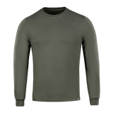 M-Tac Pullover 4 Seasons i grå, minimalistisk design med rund hals, lavet af bomuld og elastan, perfekt til hele året rundt.