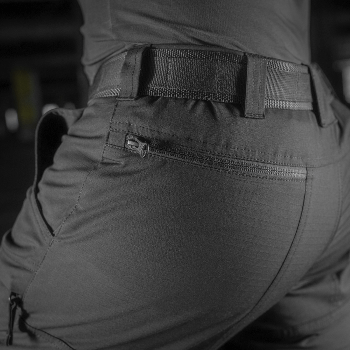 M-Tac Tactical Bukser Patrol Gen II Flex i sort farve set bagfra