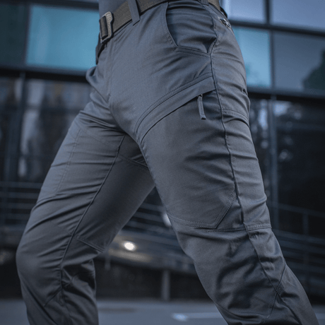 M-Tac Tactical Bukser Patrol Gen II Flex i grå, designet til maksimal fleksibilitet og holdbarhed for taktiske missioner.