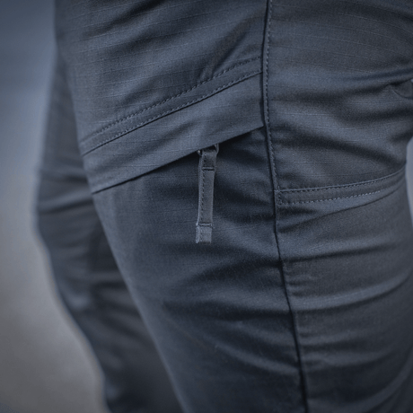 M-Tac Tactical Bukser Patrol Gen II Flex close-up med lynlåsdetalje