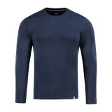 M-Tac Long-sleeve T-shirt 93/7 i mørkeblå, lavet af 93% bomuld og 7% elastan for holdbarhed og komfort til daglig brug og udendørsaktiviteter