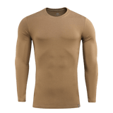 M-Tac Long-sleeve T-shirt 93/7 i brun farve med holdbart, elastisk design lavet af 93% bomuld og 7% elastan, velegnet til hverdagsbrug og sport.