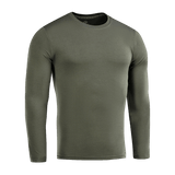 M-Tac Long-sleeve T-shirt 93/7 i olivengrøn, lavet af 93% bomuld og 7% elastan, velegnet til hverdag, uniformer, sport og friluftsliv