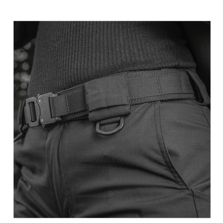 M-Tac Bukser Aggressor Dame Flex, tæt på syning og detalje af vandafvisende materiale, velegnet til træning og forretningsrejser.