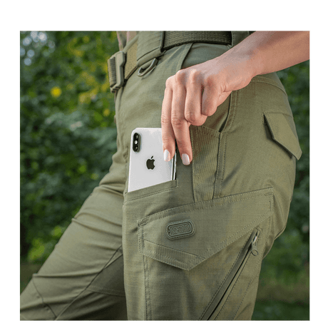 M-Tac Bukser Aggressor Dame Flex med telefonlomme, perfekte til træning og rejser, letvægtsstof med Teflon-impregnering.