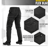 M-Tac Bukser Aggressor Dame Flex i sort med praktiske lommer og fleksibelt design til træning og udendørs brug.