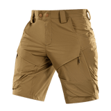 M-Tac Shorts Rubicon Flex i mørke oliven til sommerbrug, komfort, funktionalitet, cargo-lommer og vandafvisende materiale.