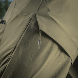 Detalje af M-Tac Shorts Rubicon Flex i mørk oliven med YKK lynlås