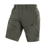 M-Tac Shorts Rubicon Flex i mørk oliven med cargo lommer og YKK lynlåse, ideelle til sommer og bevægelsesfrihed