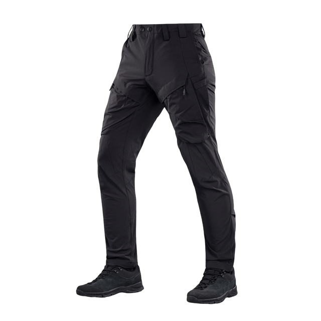 M-Tac Bukser Rubicon Flex i sort, behagelige bukser med 4-Way Stretch stof, ideelle til træning, skydning og rejser.
