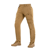 M-Tac Bukser Rubicon Flex i beige farve, designet til træning og fritid med innovativ cargo-lomme og 4-Way Stretch materiale.