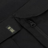 Close-up af M-Tac Bukser STURM NyCo Extreme Gen.II lynlås med M-Tac logo, fremhæver holdbarhed og design.