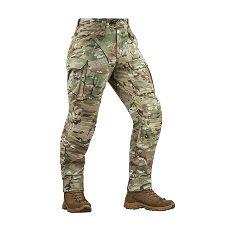 M-Tac Bukser STURM NyCo Extreme Gen.II camouflerede taktiske bukser med forstærkede knæ og fleksible indlæg, designet til holdbarhed.
