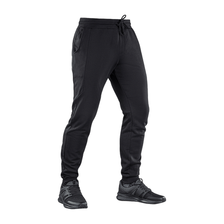 M-Tac Bukser Stealth Cotton - herrebukser i 100% bomuld, elastisk talje, sort farve, med sidelommer, til sport og fritid.