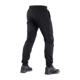 M-Tac Bukser Stealth Cotton set bagfra, sportsbukser i 100% bomuld med taljeelastik og sidelommer, perfekte til løb og hverdag.
