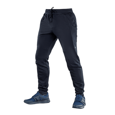 M-Tac Bukser Stealth Cotton, alsidige sportsbukser i 100% bomuld med elastik i taljen, perfekt til løb og fitness.