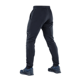 M-Tac Bukser Stealth Cotton bagside, alsidige sportsbukser i sort med elastik i taljen og sidelommer, 100% bomuld.