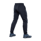 M-Tac Bukser Stealth Cotton set bagfra, sort sportsbuks med elastikbånd i taljen, 100% bomuld for komfort og åndbarhed under træning.