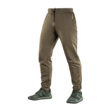 M-Tac Bukser Stealth Cotton i brun, sportsbukser i bomuld med elastik i taljen og sidelommer, ideelle til løb og træning.