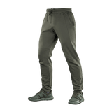 M-Tac Bukser Stealth Cotton sportsbukser i olivenfarve, 100% bomuld, med elastik i taljen og sidelommer, perfekt til løb og hverdag.