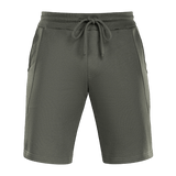 M-Tac Shorts Casual Fit Cotton i mørkegrønne, komfortable bomuldsshorts med elastik i taljen og logodetalje.