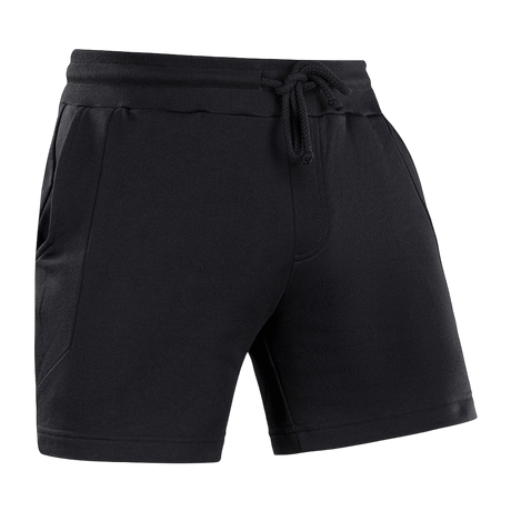 M-Tac Shorts Sport Fit Cotton med elastik i taljen og sidelommer i sort, perfekt til træning og hverdagskomfort.