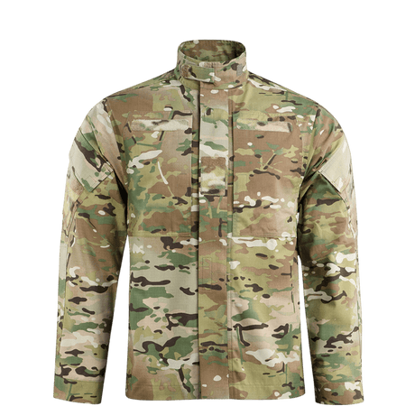 M-Tac Feltjakke NYCO Extreme i Multicam-mønster, lavet af holdbart amerikansk NYCO Extreme stof, ideel til kamp og udendørs brug.