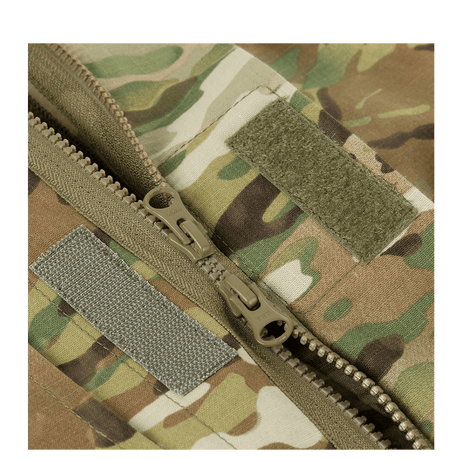 M-Tac Feltjakke NYCO Extreme i multicam mønster med solid lynlås, fremstillet af holdbart amerikansk NYCO Extreme-stof fra Brookwood.