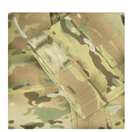 M-Tac Feltjakke NYCO Extreme i Multicam-mønster, robust kampjakke stofdetalje.