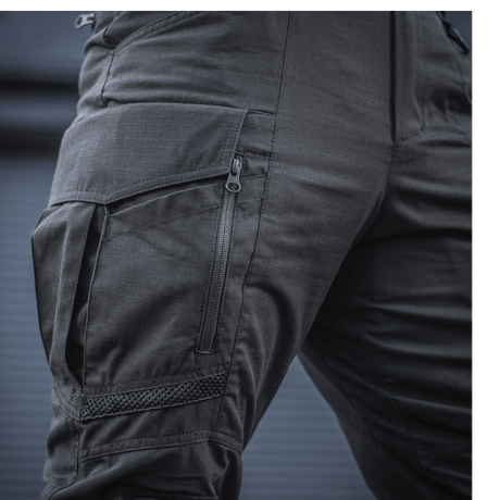 M-Tac Bukser Army NYCO Extreme i slidstærkt, åndbart stof med lynlåslommer og elastiske materialer for øget komfort og holdbarhed.