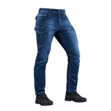 M-Tac Jeans Aggressor i klassisk denimstil med rummelige lommer og taktisk funktionalitet.