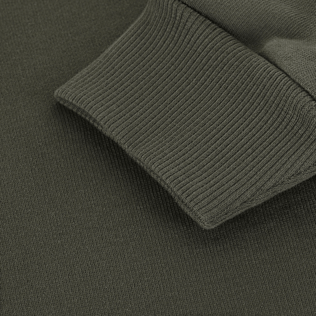 Ribkant på M-Tac Cotton Sweatshirt i 100% bomuld, ideel til løb og fitness. Komfortabel hverdagstrøje med løs pasform for bevægelsesfrihed.