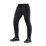 M-Tac Bukser Cotton Classic sportsbukser i sort bomuld, ideelle til løb og fitness med komfortabel elastiktalje og sidelommer