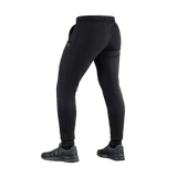 M-Tac Bukser Cotton Classic med komfortabel elastik, velegnet til løb og fitness, set bagfra, 100% bomuld, med sidelommer.