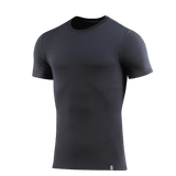 Sort M-Tac T-shirt 93/7 Summer, lavet af 93% bomuld og 7% elastan, designet til komfort og åndbarhed til sommerbrug.