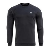 M-Tac Sweatshirt Cotton Hard - varm 100% bomuldssweatshirt med ribkanter og reflekterende logo, perfekt til daglig komfort.