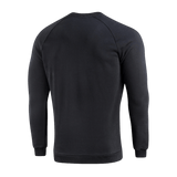 M-Tac Sweatshirt Cotton Hard i sort med løs pasform og ribkanter, perfekt til hverdagsbrug, lavet af 100% bomuld for komfort og varme.