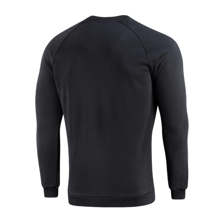 M-Tac Sweatshirt Cotton Hard i sort med løs pasform og ribkanter, perfekt til hverdagsbrug, lavet af 100% bomuld for komfort og varme.