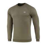 M-Tac Sweatshirt Cotton Hard, behagelig sweatshirt i 100% bomuld, varmeisolerende med ribkanter, reflekterende logo, olivenfarvet