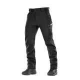M-Tac Bukser Soft Shell Vinter i sort, vind- og vandafvisende, designet til komfort med fleecefor til brug om efterår og vinter.