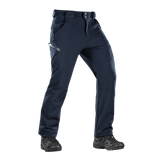 M-Tac Bukser Soft Shell Vinter i blå med fleeceforing, ideel til efterår og vinter, vind- og vandafvisende.