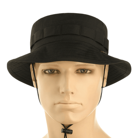 Sort M-Tac Panama Rip-Stop army-hat med semi-stiv skygge og ventilationshuller.