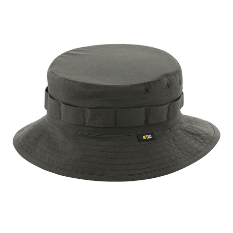 M-Tac Panama Rip-Stop, army-hat med ventilationshuller og semi-stiv skygge, inspireret af Boonie-modellen, set fra siden