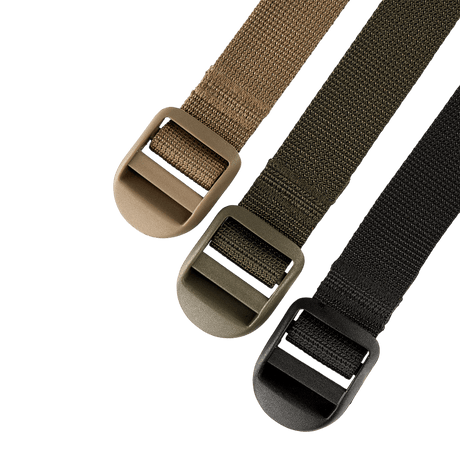 M-Tac Kompressionsrem i tre farver, robust 25 mm nylon til vandreture og militærbrug