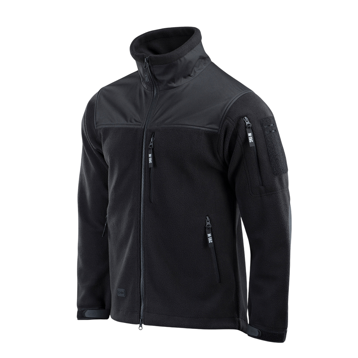 M-Tac Alpha Microfleece Jakke Gen.II med Oxford nylon for forstærkning, ideel til taktisk brug og outdoor-aktiviteter i koldt vejr.