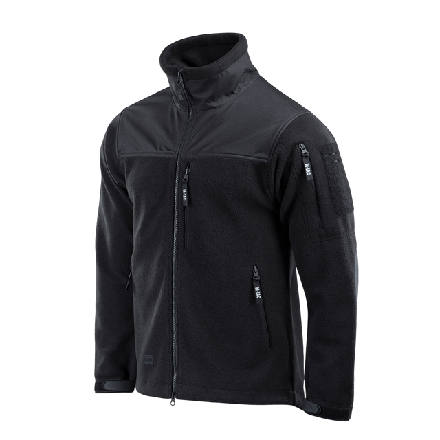 M-Tac Alpha Microfleece Jakke Gen.II med Oxford nylon for forstærkning, ideel til taktisk brug og outdoor-aktiviteter i koldt vejr.