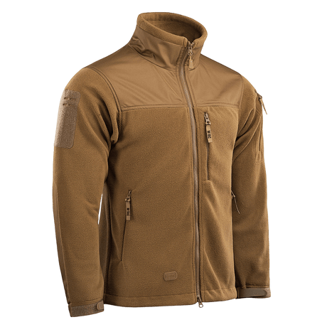 M-Tac Alpha Microfleece Jakke Gen.II - avanceret ECWCS fleecejakke til taktisk og outdoor brug, holdbar og varm med forstærket skulder og ærme.