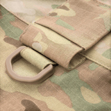 Detaljebillede af M-Tac Bukser Aggressor Elite NYCO med amerikansk NYCO rip-stop stof i camouflagefarver.