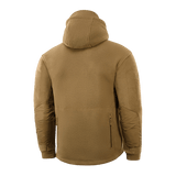 M-Tac Division Gen.II Windblock Fleecejakke set bagfra, designet til varme og vindbeskyttelse, med hætte og lynlåslommer.